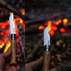 Opinel Inox 9 No Kayın Saplı Paslanmaz Çelik Çakı