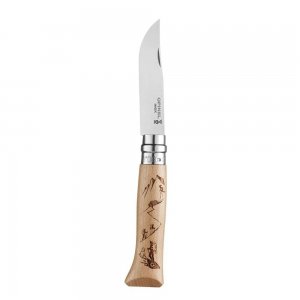 Opinel Inox No 08 Alpine Macera Yürüyüş Desenli Paslanmaz Çelik Çakı